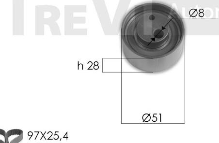 Trevi Automotive KD1413 - Komplet zupčastog remena www.molydon.hr