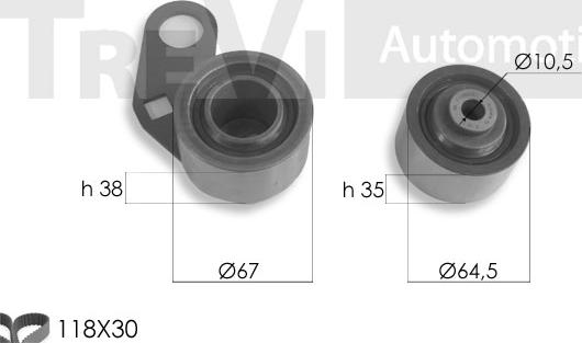 Trevi Automotive KD1439 - Komplet zupčastog remena www.molydon.hr