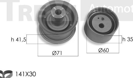 Trevi Automotive KD1420 - Komplet zupčastog remena www.molydon.hr