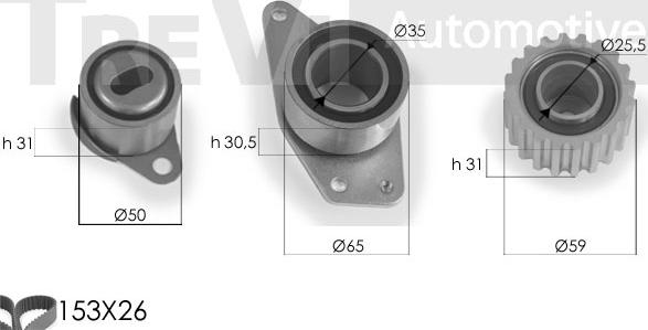 Trevi Automotive KD1094 - Komplet zupčastog remena www.molydon.hr