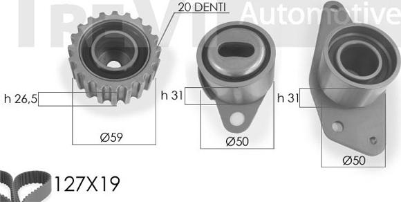 Trevi Automotive KD1056 - Komplet zupčastog remena www.molydon.hr