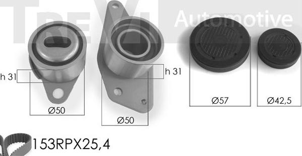 Trevi Automotive KD1014 - Komplet zupčastog remena www.molydon.hr