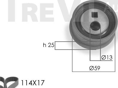 Trevi Automotive KD1015 - Komplet zupčastog remena www.molydon.hr