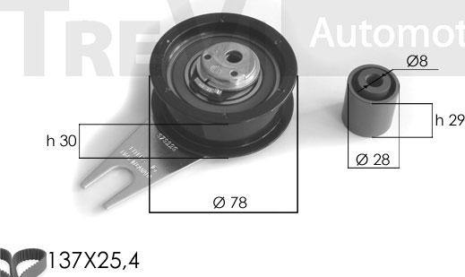 Trevi Automotive KD1088 - Komplet zupčastog remena www.molydon.hr