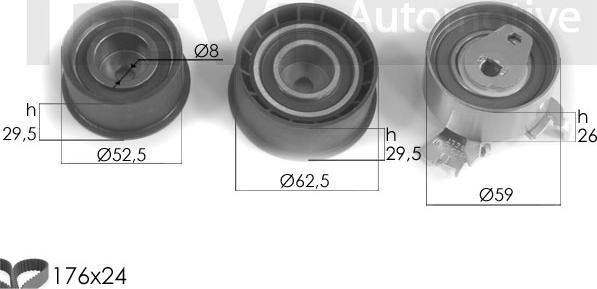 Trevi Automotive KD1073 - Komplet zupčastog remena www.molydon.hr