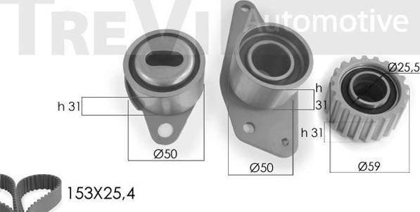 Trevi Automotive KD1199 - Komplet zupčastog remena www.molydon.hr