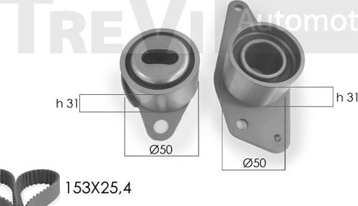 Trevi Automotive KD1196 - Komplet zupčastog remena www.molydon.hr