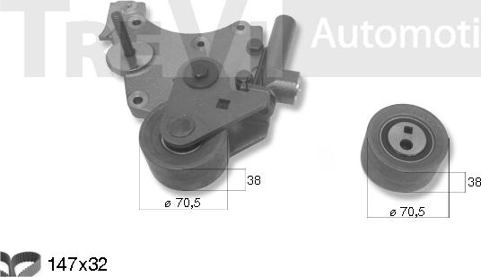 Trevi Automotive KD1192 - Komplet zupčastog remena www.molydon.hr