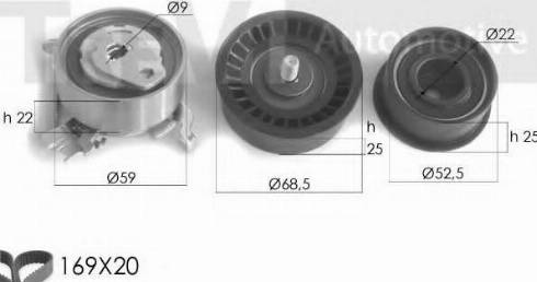 Trevi Automotive KD1167 - Komplet zupčastog remena www.molydon.hr