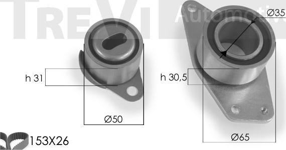 Trevi Automotive KD1172 - Komplet zupčastog remena www.molydon.hr