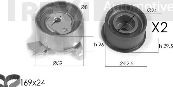 Trevi Automotive KD1177 - Komplet zupčastog remena www.molydon.hr