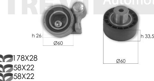 Trevi Automotive KD1392 - Komplet zupčastog remena www.molydon.hr