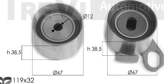 Trevi Automotive KD1343 - Komplet zupčastog remena www.molydon.hr