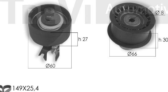 Trevi Automotive KD1352 - Komplet zupčastog remena www.molydon.hr