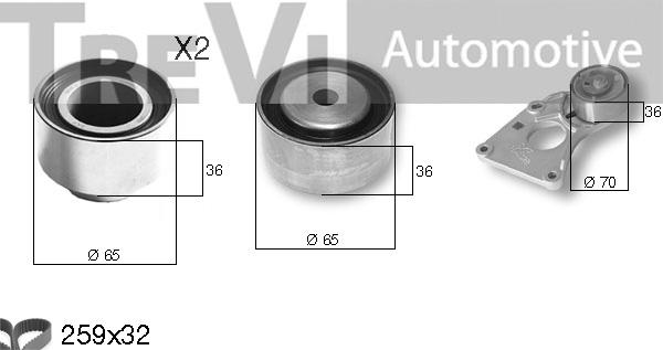 Trevi Automotive KD1366 - Komplet zupčastog remena www.molydon.hr