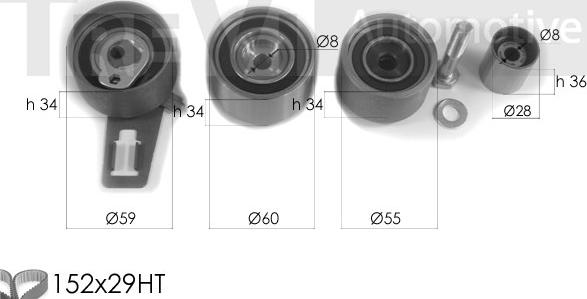 Trevi Automotive KD1304 - Komplet zupčastog remena www.molydon.hr