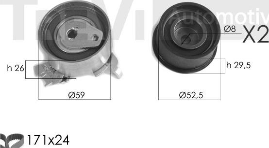 Trevi Automotive KD1386 - Komplet zupčastog remena www.molydon.hr