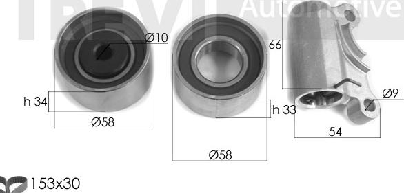 Trevi Automotive KD1381 - Komplet zupčastog remena www.molydon.hr