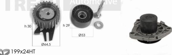 Trevi Automotive KD1331HP - Vodena pumpa sa kompletom zupčastog remena www.molydon.hr