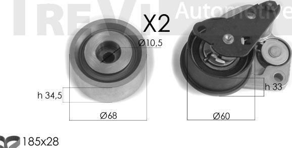 Trevi Automotive KD1332 - Komplet zupčastog remena www.molydon.hr