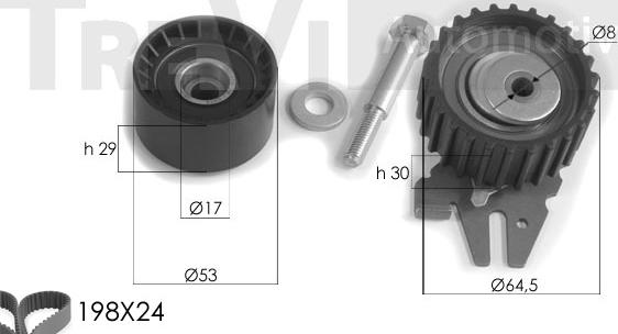 Trevi Automotive KD1252 - Komplet zupčastog remena www.molydon.hr