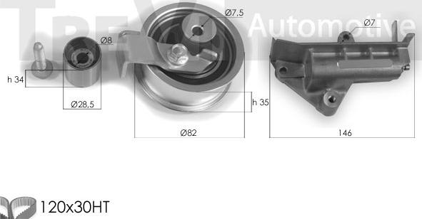 Trevi Automotive KD1269 - Komplet zupčastog remena www.molydon.hr