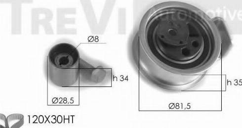 Trevi Automotive KD1266 - Komplet zupčastog remena www.molydon.hr