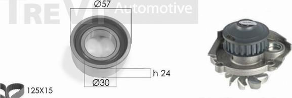 Trevi Automotive KD1205HP - Vodena pumpa sa kompletom zupčastog remena www.molydon.hr