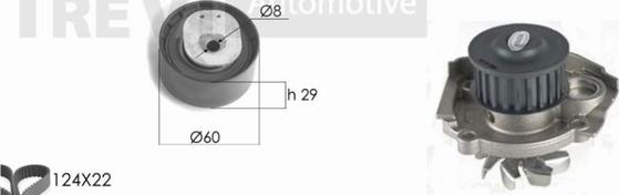 Trevi Automotive KD1208HP - Vodena pumpa sa kompletom zupčastog remena www.molydon.hr