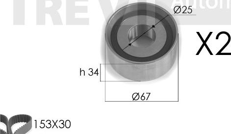 Trevi Automotive KD1218 - Komplet zupčastog remena www.molydon.hr