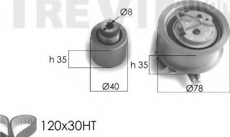 Trevi Automotive KD1221 - Komplet zupčastog remena www.molydon.hr