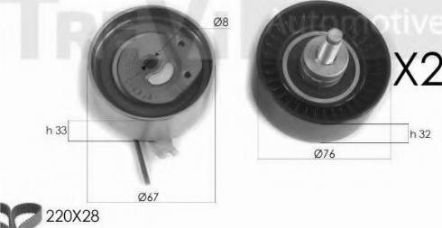 Trevi Automotive KD1275 - Komplet zupčastog remena www.molydon.hr