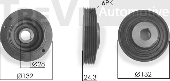 Trevi Automotive PC1058 - Remenica, radilica www.molydon.hr