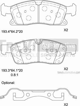 Trevi Automotive PF1479 - Komplet Pločica, disk-kočnica www.molydon.hr