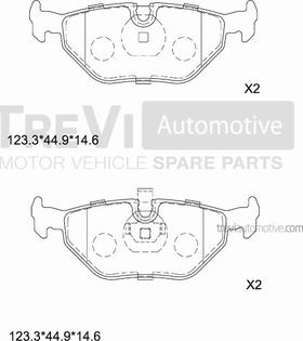 Trevi Automotive PF1591 - Komplet Pločica, disk-kočnica www.molydon.hr