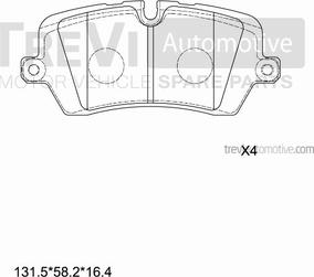 Trevi Automotive PF1509 - Komplet Pločica, disk-kočnica www.molydon.hr