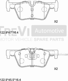 Trevi Automotive PF1508 - Komplet Pločica, disk-kočnica www.molydon.hr