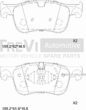 Trevi Automotive PF1510 - Komplet Pločica, disk-kočnica www.molydon.hr