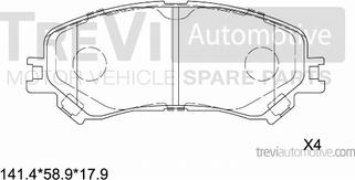 Trevi Automotive PF1533 - Komplet Pločica, disk-kočnica www.molydon.hr