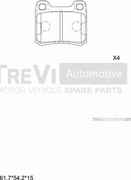 Trevi Automotive PF1611 - Komplet Pločica, disk-kočnica www.molydon.hr