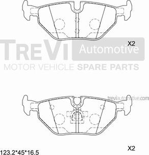 Trevi Automotive PF1056 - Komplet Pločica, disk-kočnica www.molydon.hr