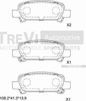 Trevi Automotive PF1069 - Komplet Pločica, disk-kočnica www.molydon.hr