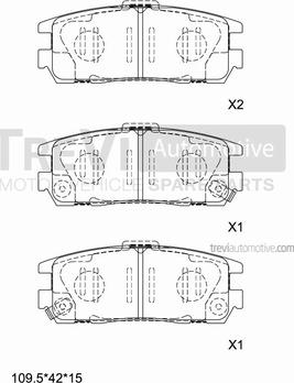 Trevi Automotive PF1005 - Komplet Pločica, disk-kočnica www.molydon.hr