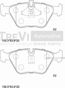 Trevi Automotive PF1019 - Komplet Pločica, disk-kočnica www.molydon.hr