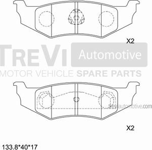 Trevi Automotive PF1030 - Komplet Pločica, disk-kočnica www.molydon.hr