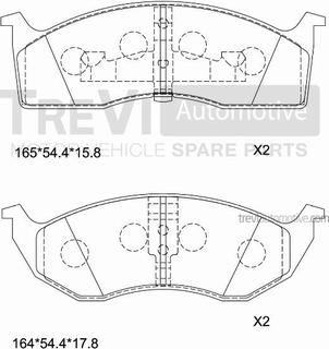 Trevi Automotive PF1029 - Komplet Pločica, disk-kočnica www.molydon.hr