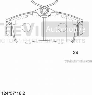 Trevi Automotive PF1028 - Komplet Pločica, disk-kočnica www.molydon.hr