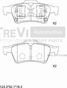 Trevi Automotive PF1158 - Komplet Pločica, disk-kočnica www.molydon.hr