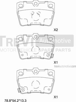 Trevi Automotive PF1153 - Komplet Pločica, disk-kočnica www.molydon.hr