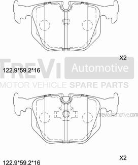 Trevi Automotive PF1129 - Komplet Pločica, disk-kočnica www.molydon.hr